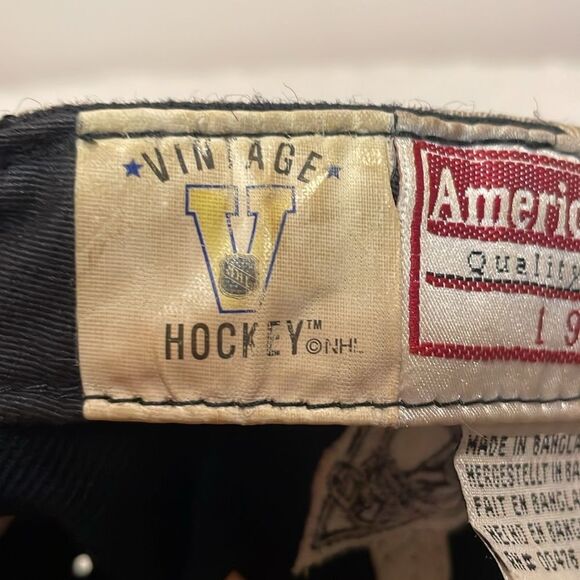 American Needle- Pittsburgh Penguins Hockey Wool Blend Flat Brim Hat- Size 7 1/8 - Picture 5 of 9